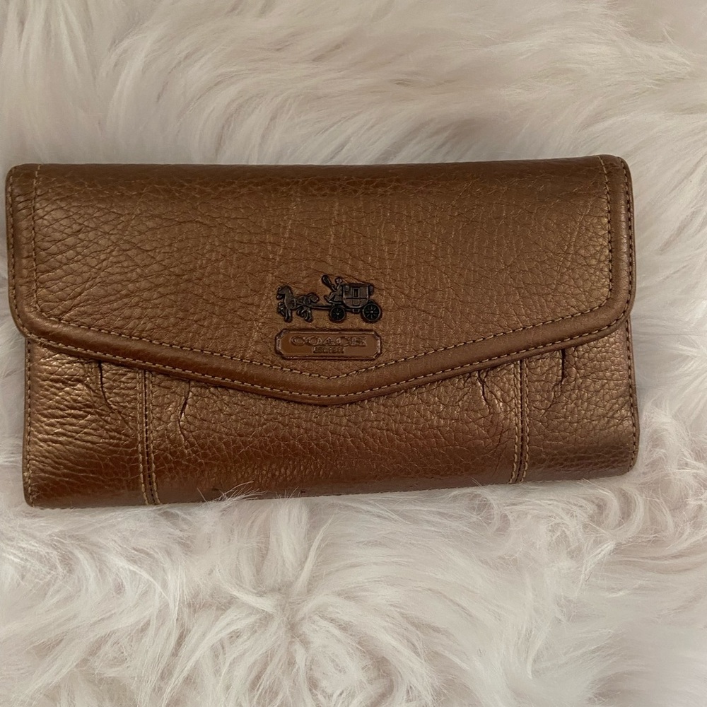 Coach Madison Wallet with checkbook holder